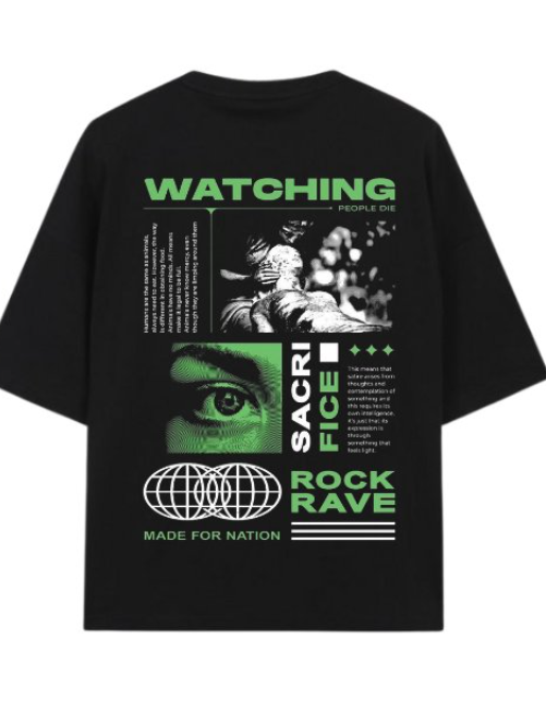 Unisex Oversize Watching Tshirt