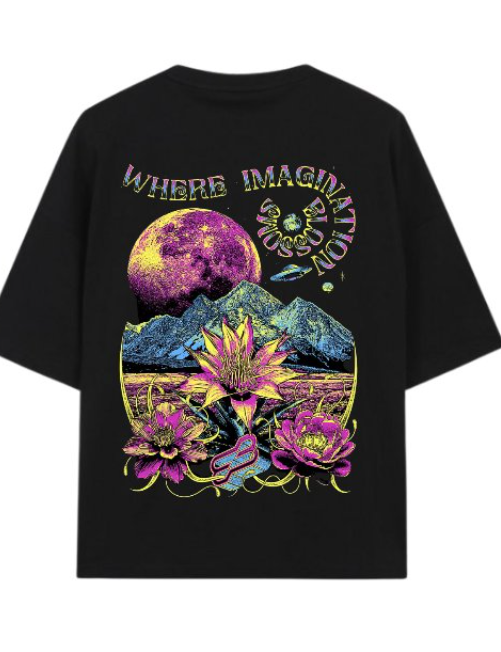 Unisex Oversize İmagination Tshirt