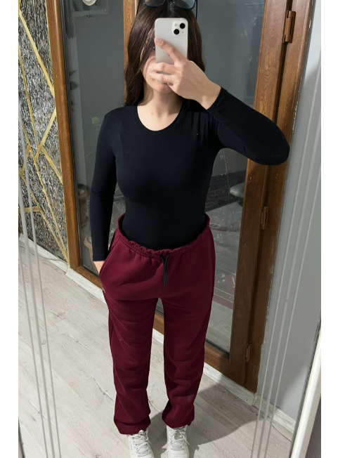 Bordo Eşofman Altı